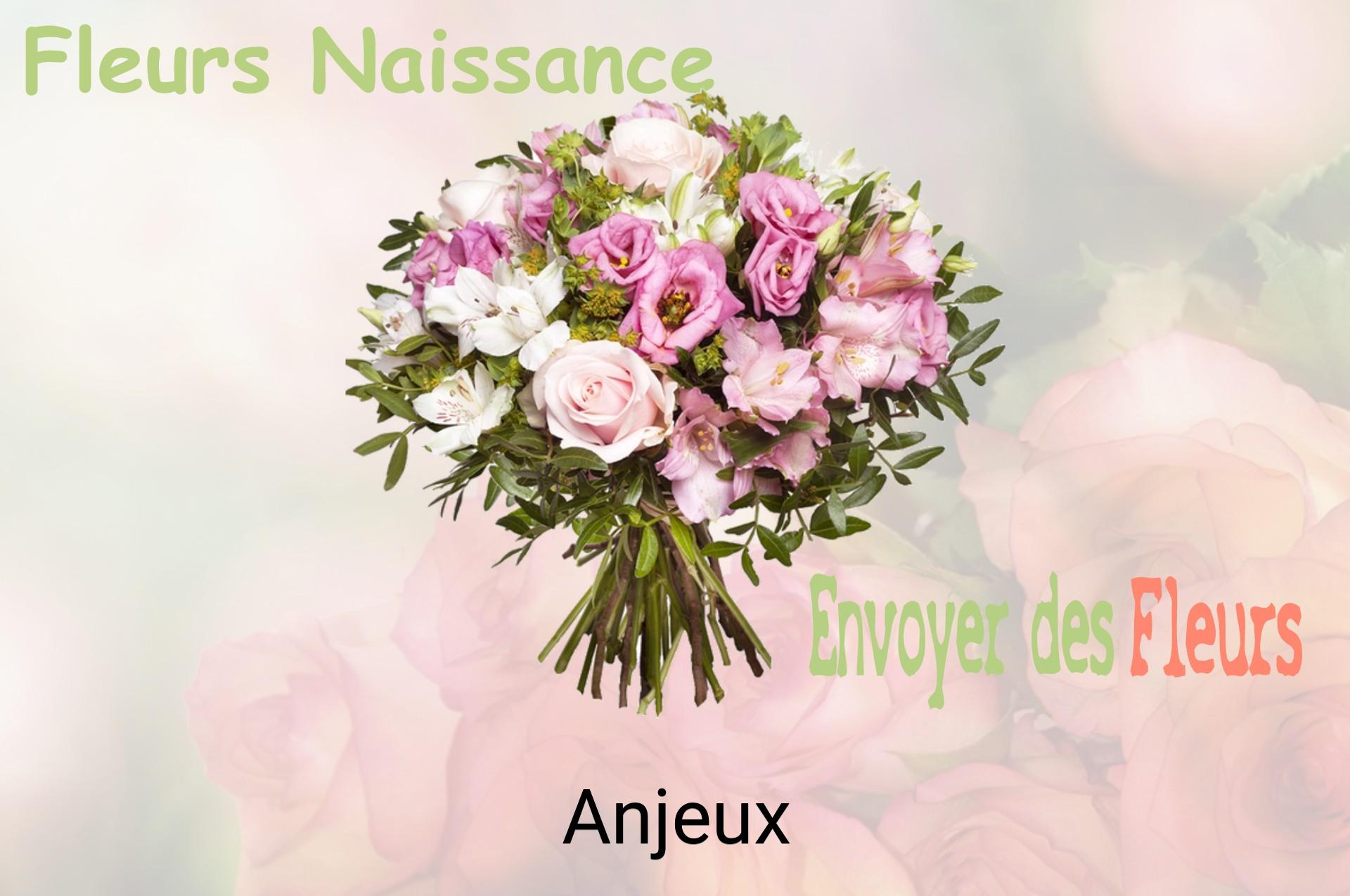 Bouquet de fleurs de naissance livré à Anjeux